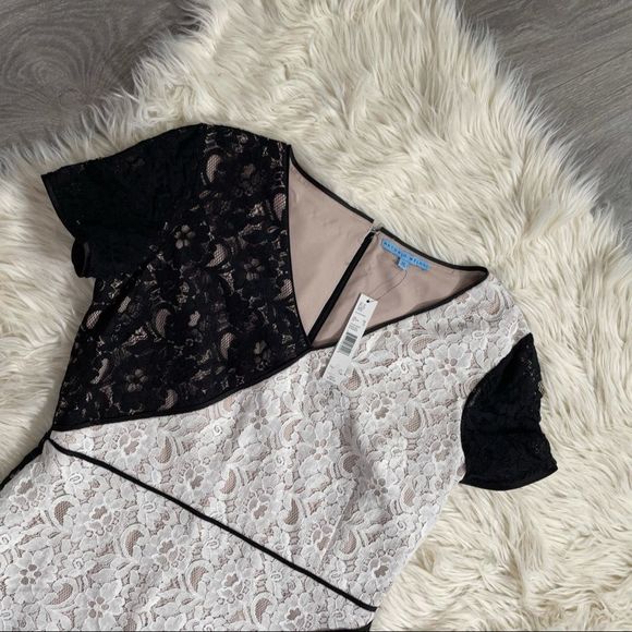 SOLD✨NWT ANTONIO MELANI Sarah B&W lace dress - Picture 5 of 5